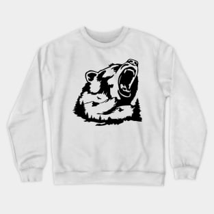 Explore Bear Silhouette Mounted Shirt, Wilderness Shirt, Adventure, Camping Shirt, Grizzly Shirt, Wildlife, Backpacking Crewneck Sweatshirt